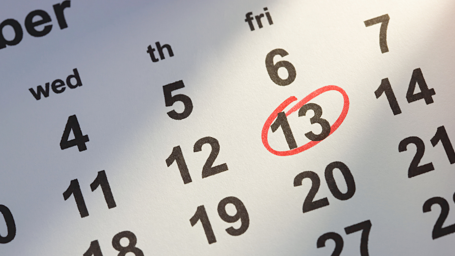 Friday the 13th Calendar