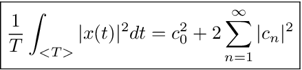 Parseval's Theorem For Real Signals