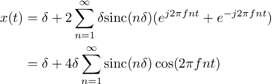 Fourier series for square wave