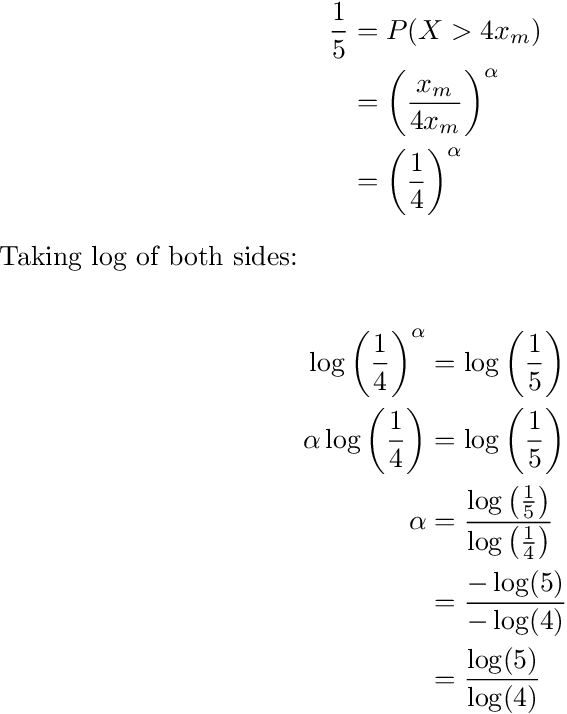 Pareto Index Derivation