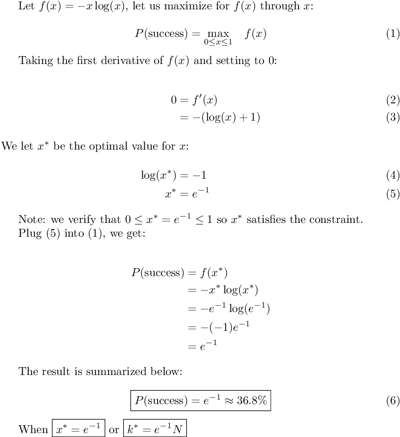 derivation for infinite N part 2