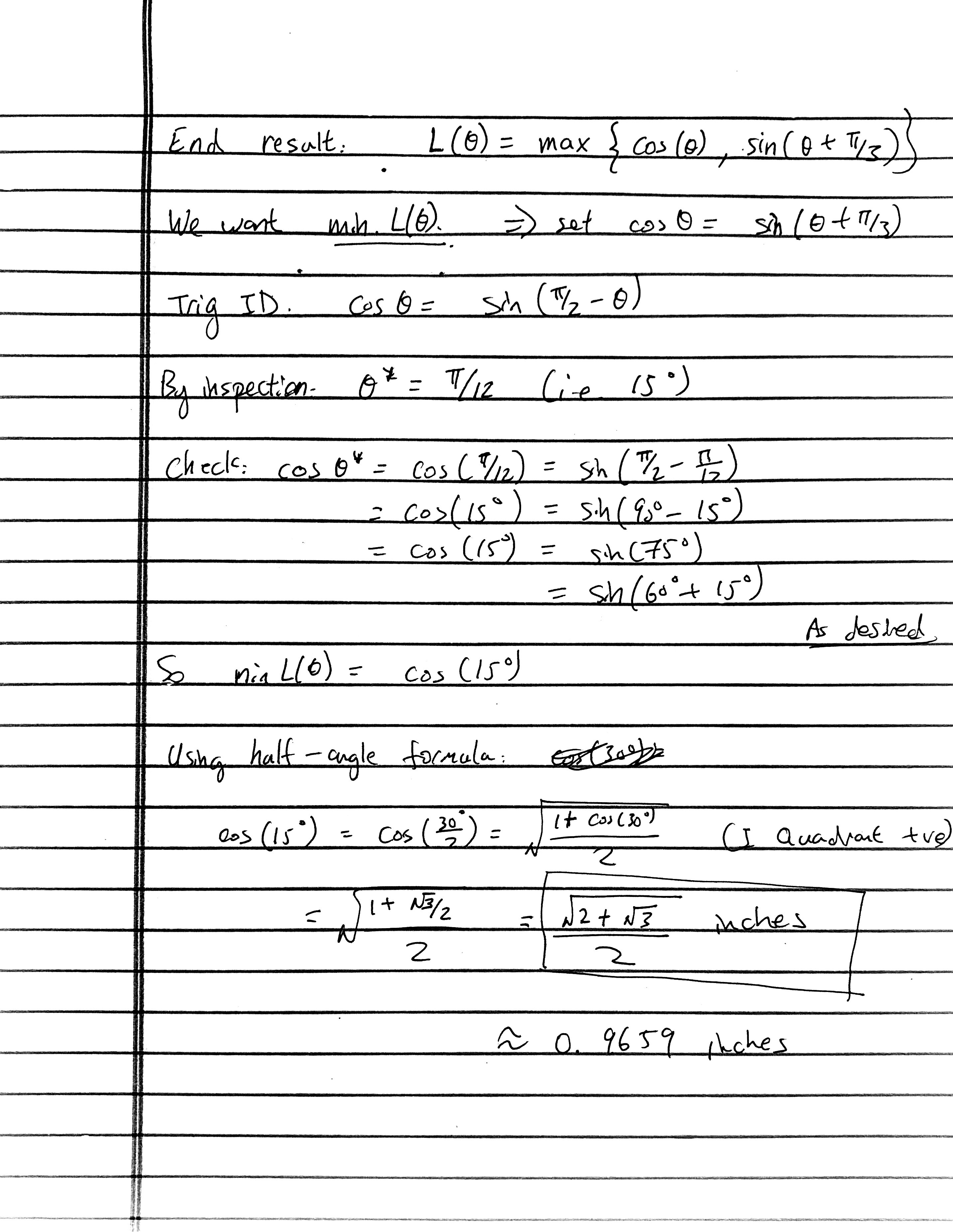 Page 2 of David Ding's handwritten solution to Can You Frame the Triangle?